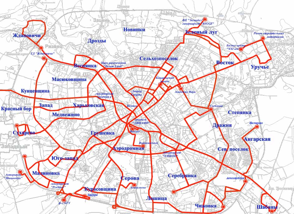 3 маршрута минск